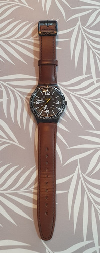 Reloj Swatch Special Unit Hombre Ywb402c Cuero Y Acero