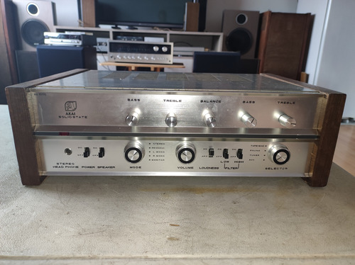 Amplificador Stereo Akai Aa-5000s Excelente Japan Unico 35w