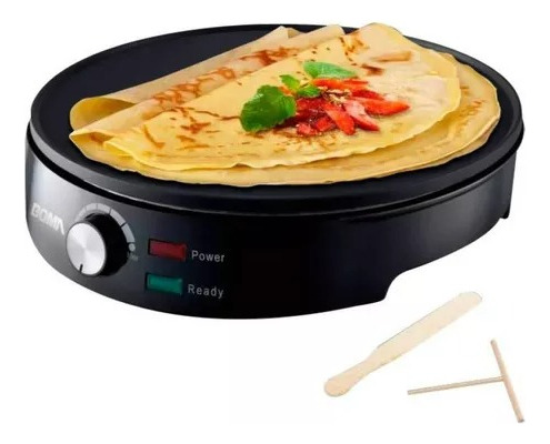 Máquina De Panqueca Crepe Tapioca + Espátulas - Chapa Teflon