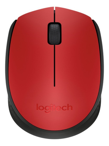 Mouse Inalambrico Logitech M170 Color Rojo