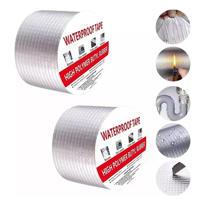 Cinta Adhesiva Impermeable Vokoloo Caucho Butílico Plata 10m x 5cm | MercadoLibre