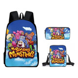 Mochila Escolar De Dibujos Animados My Singing Monsters Mons Color B