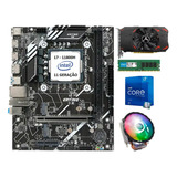 Kit Placa Mae Processador Memoria Intel I7 Ddr4 16gb Gamer