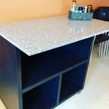 Barra Desayunador ,isla Cocina 120x80x90h Granito Movil