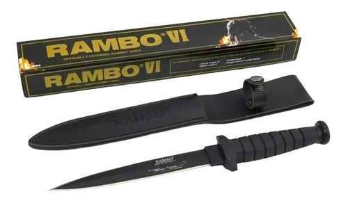 Daga Rambo Vi 31cm Tactico Pesado Estuche Caza  