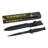Daga Rambo Vi 31cm Tactico Pesado Estuche Caza  