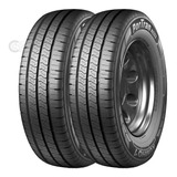 Kit 2 Neumático Kumho Carga 8 Telas 195 14 Kc53 Hyundai Kia 