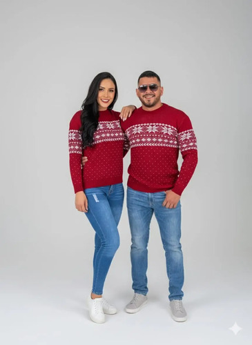 Ugly Sweater Navideño Tejido Duo Pareja Suéter Amor  | Envío gratis