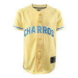 Jersey Lmb24 Yellow Infantil New Era Charrosjalisco Beisbol