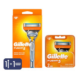 2 Cartuchos Gillette Fusion5 + Aparelho - Barbear Suave