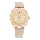 Reloj Tommy Hilfiger Para Mujer De Cuero Caja Rosé 1782602 Color De La Malla Oro Rosa Color Del Bisel Rose Gold Color Del Fondo Rose/gold