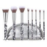 Set De 8 Brochas De Maquillaje En Polvo, Brocha Para Sombra