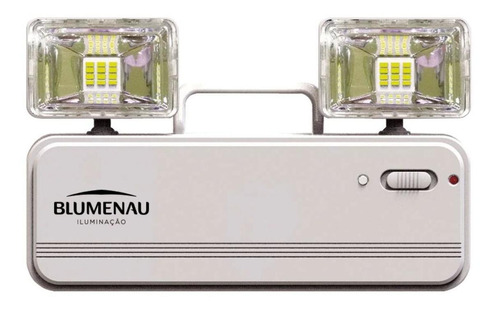 Luminária Auxiliar Emergência 2 Faróis Led 600lm 4w Blumenau