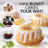 Nostalgia Mymini Lava  Bundt Cake Maker-mini Panes, Mini Mag