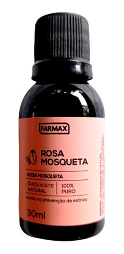 Rosa Mosqueta Óleo Natural 100% Puro= 1 Frasco= 30 Ml=farmax