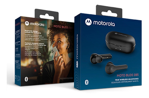 Fone Bluetooth Motorola Moto Buds 85, A Prova D'agua Preto