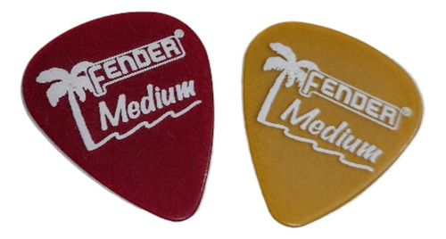 Kit 21 Palhetas Fender California Clears Medium Originais
