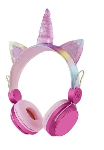 Audífonos Diseño Unicornio Inalámbricos Bluetooth Para Niñas