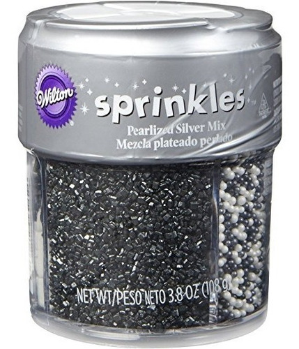 Wilton 710-1261 Plata Perlado Mezcla Sprinkles