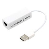 Adaptador Tarjeta Red Usb 2.0 A Lan Rj45 10/100 Mbps