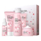 Set De Cuidado De La Piel Enjuague Facial Nutritivo Sakura O