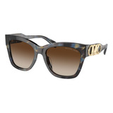 Gafas De Sol Empire Square Blue Michael Kors Originales Color Dark Tortoise Shiny