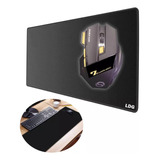 Mouse Gamer Sem Fio Recarregável Dis. 10 Mts + Desk Pad 70cm