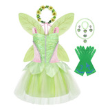 Vestido De Princesa Tinker Bell Para Niña  Fiesta De Hallowe