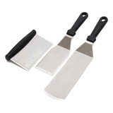 Espátulas De Plancha De Chef Metal Raspador Acero Inoxidable