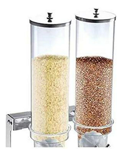 Dispensador Doble De Granos Secos 7l, Ideal Para Cereales, D