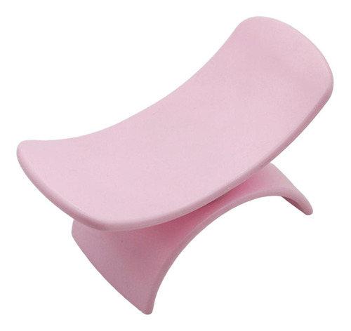 Nail Arm Rest Cojín En Forma De U Antideslizante Rosado