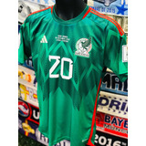 Jersey Mexico 2022, adidas,local, Talla S #20 Henry Martin.