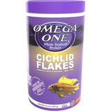 Alimento En Hojuelas Escamas Omega One Cichlid Flakes Para Peces Ciclidos En Acuarios Y Peceras En Tarro De 150gr