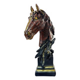 Estatua De Cabeza De Caballo Escultura Animal Coleccionable