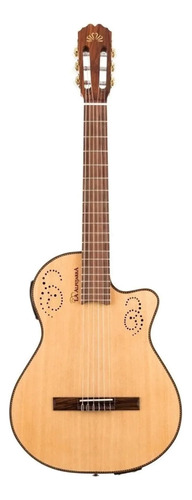 Guitarra Criolla Clásica La Alpujarra 300kec Para Diestros Natural