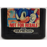 Sonic The Hedgehog Sega Genesis Not For Resale * R G Gallery