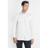 Camisa Reg Maquineta Fio 60 Pima Branco