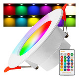 Spot Led Neo Redondo 9w Embutir Rgb + Branco Rgb + Controle