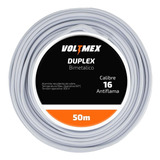 Cable Duplex Calibre 16 Awg Pot Flexible 50 Metros