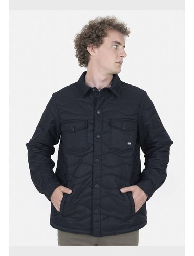 Casaca Hombre Black Quilted Negro Maui And Sons M