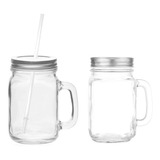 Mason Jar Transparente Para Sublimación | 6 Piezas