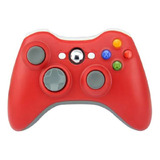 Control Compatible Con  Xbox 360 Rojo Inalámbrico 