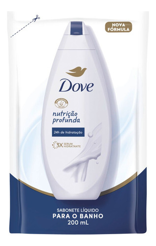 Sabonete Liquído Nutrição Profunda Refil 200ml Dove 