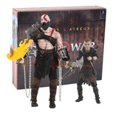 Kit 2 Action Figure God Of War Kratos E Atreus Ultimate Pack