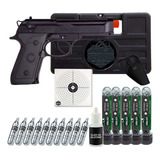 Combo Airgun M9 6mm + 05 Tubetes + Alvos 50un + Acessórios