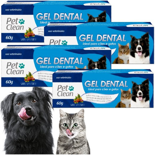 4 Dental De Dente Cães E Gatos Banho E Tosa Sabores