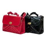 Combo De Dos Bolsos Para Mujer En Material Charol ,tendencia