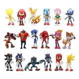 Set 18 Figuras De Sonic 7 Cm Juguetes De Sega - Shadow Amy