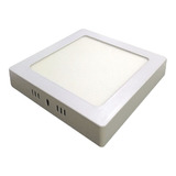 Plafón Panel Led 12w Cuadrado Luz Fría Etheos Color Blanco