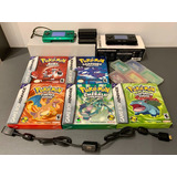 Coleção Jogo Pokémon Game Boy Micro Action Replay Cabo Link